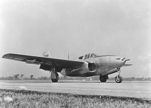 Bell P-59 on runway