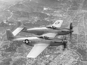 P-82 Twin Mustang in flight