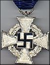 Nazi 25 year Faithful Service medal