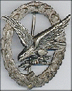 Nazi Air Gunner and Flight Engineer badge
