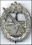 Nazi Coastal Artillery badge