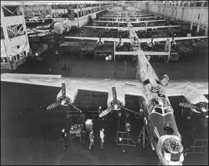 B-24's being built at Willow Run