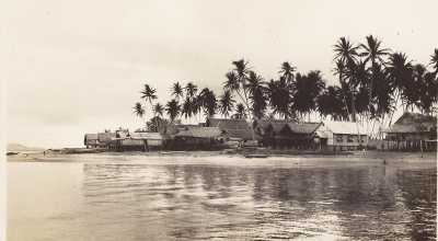 New Guinea coastal village