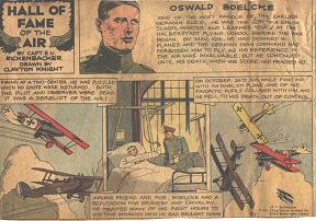 Oswald Boelcke - from 1935 Hall of Fame of the Air