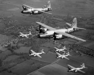 Martin B-26s In Flight