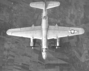 Overhead of B-26B In Flight