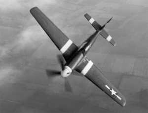 P-51A Mustang in flight