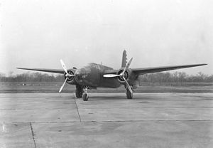 Douglas A-20 with USAAC fin flash