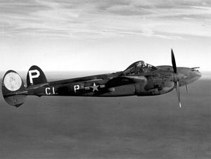 P-38G in flight