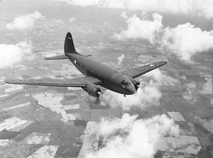 C-46 Commando in flight