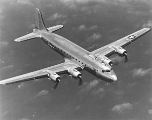 C-54 Skymaster flying