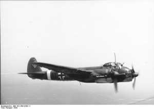 Ju 88 in flight