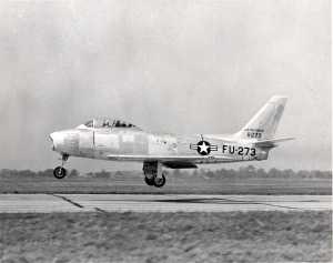 F-86A landing