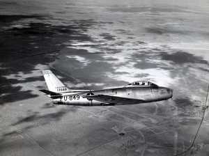 F-86E in flight