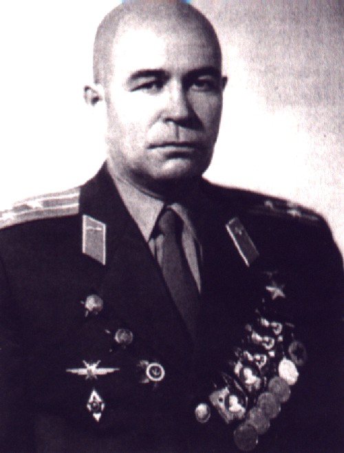 Pepelyayev in 1955, wearing his decorations