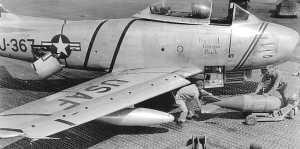 Georgia Peach, F-86,being serviced