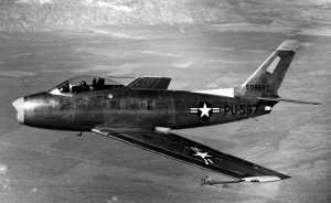 XF-86 in flight