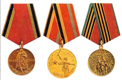 Medals for Anniversaries of the Great Patriotic War