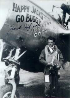 Ilfrey with his P-38, 'Happy Jack's Go Buggy'