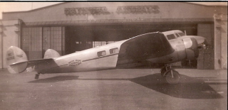 Lockheed Electra National Airways hangar