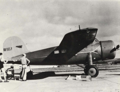 her Lockheed Vega at Wheeler Field