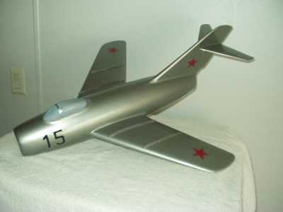 model Russian MiG 15 jet