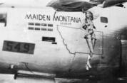 B-24 nose art maiden_montana