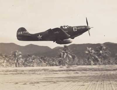 P-39D Sun Setter taking off
