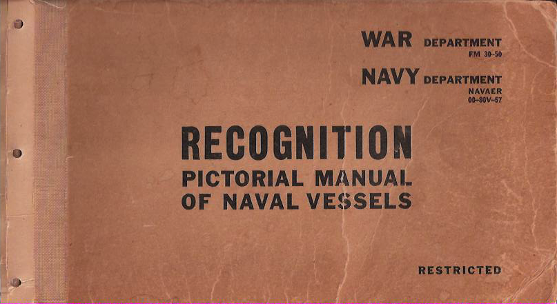 WW2 Recognition Pictorial Manual of Naval Vessels