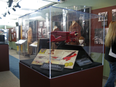 Amelia Earhart exhibit at museum