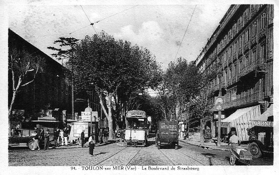 streetcar on Boulevard Strasbourg, Toulon