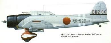 Japanese Aichi D3A Val dive bomber