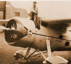 Wiley Post on his Lockheed Vega Winnie Mae
