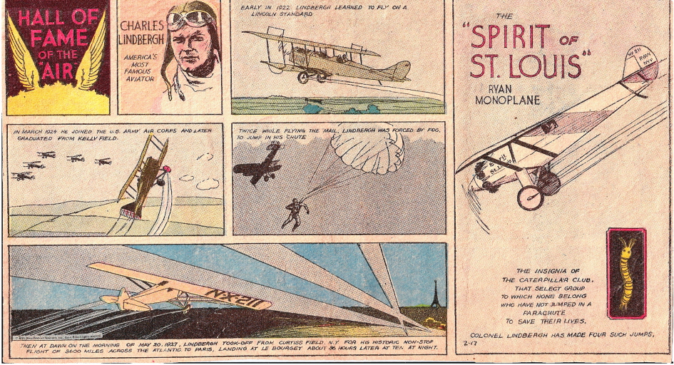 CHARLES LINDBERGH'S SPRIT OF ST LOUIS 1ST FIRST TRANS ATLANTIC